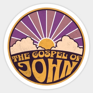 The Gospel Of John Retro Sticker